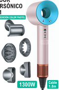 🌬️ Secador Supersónico 5 em 1 – Edição Cor Pastel Potência, Estilo e Tecnologia Para um Cabelo Perfeito Todos os Dias