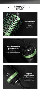 💨 Escova Secadora & Modeladora Multifuncional – 2000W de Potência e Estilo Num Só Passo