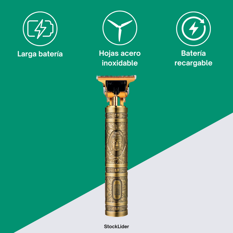 ✨ Maquineta Cortapelos Profissional com Design Buda Estilo com Propósito. Precisão com Alma.